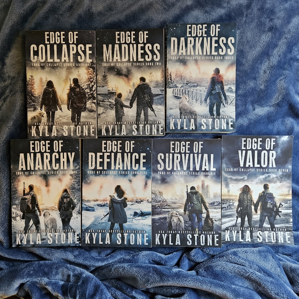 Edge of Collapse Series - Complete 8-Book Set (Blue Covers)